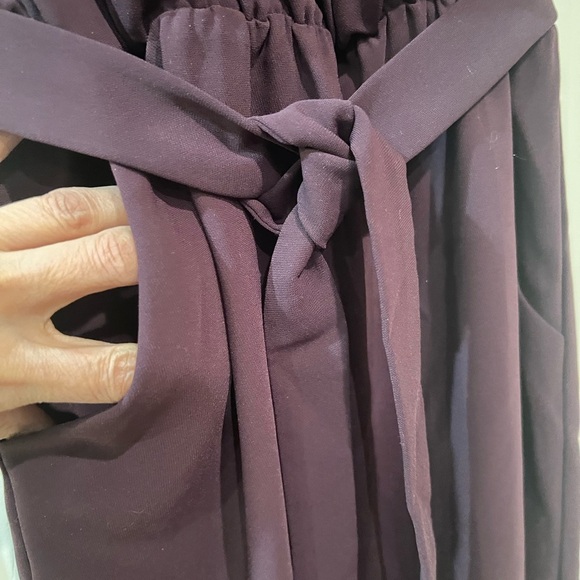 Amanda Uprichard The Annika Jumpsuit elegant burgundy NWOT - Picture 9 of 15